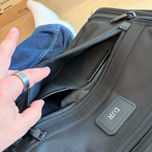 Tumi Alpha Ballistic Briefcase Laptop Computer Bag Expandable Black 26132DH - Picture 12 of 16